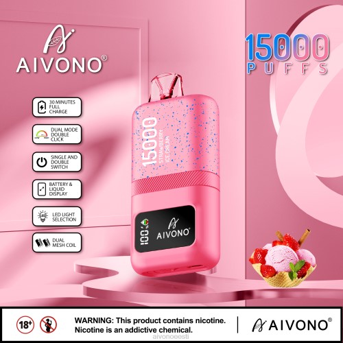 Aivono AIM magic 15 000 maasikajäätis 4P4L66 - Aivono Vape Eesti
