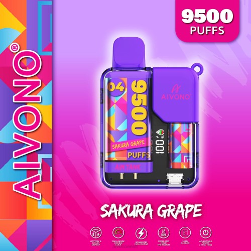 Aivono AIM TANK 9500 sakura viinamari 4P4L36 - Aivono Puffs Eesti