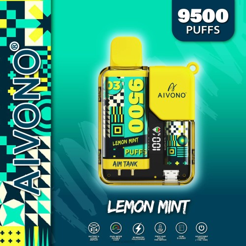Aivono AIM TANK 9500 sidruni piparmünt 4P4L35 - Aivono Puffs