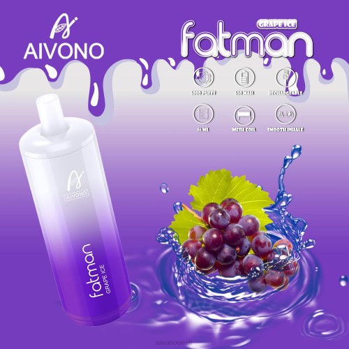 Aivono FATMAN 6800 viinamarja jää 4P4L24 - Aivono Puffs Eesti