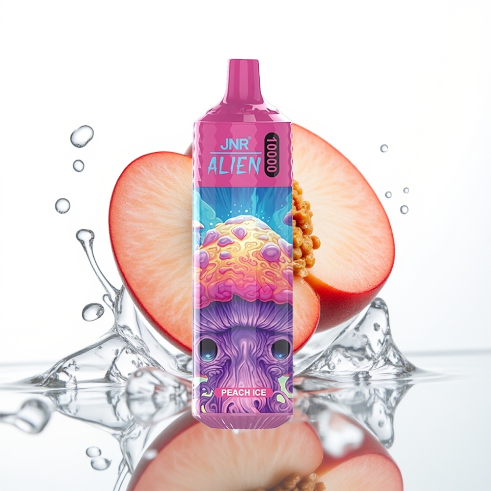 JNR Alien 10000 Sõnge (virsik-jää) – 850mAh, 20ml, Type-C