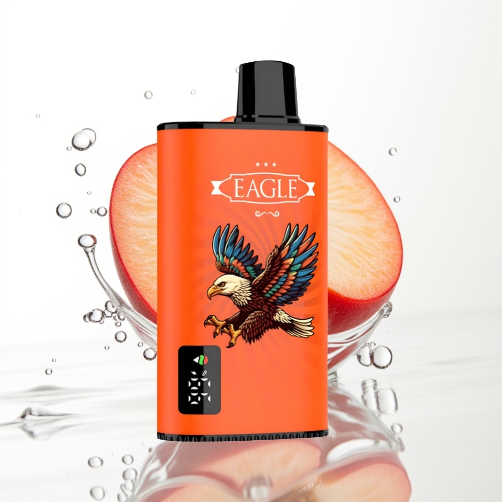 JNR EAGLE Smart 23000 Löökidega Disposabel Vape – Märskid Virsikud, Digitaalekraan, 1.0ohm Võrkpool, 750mAh