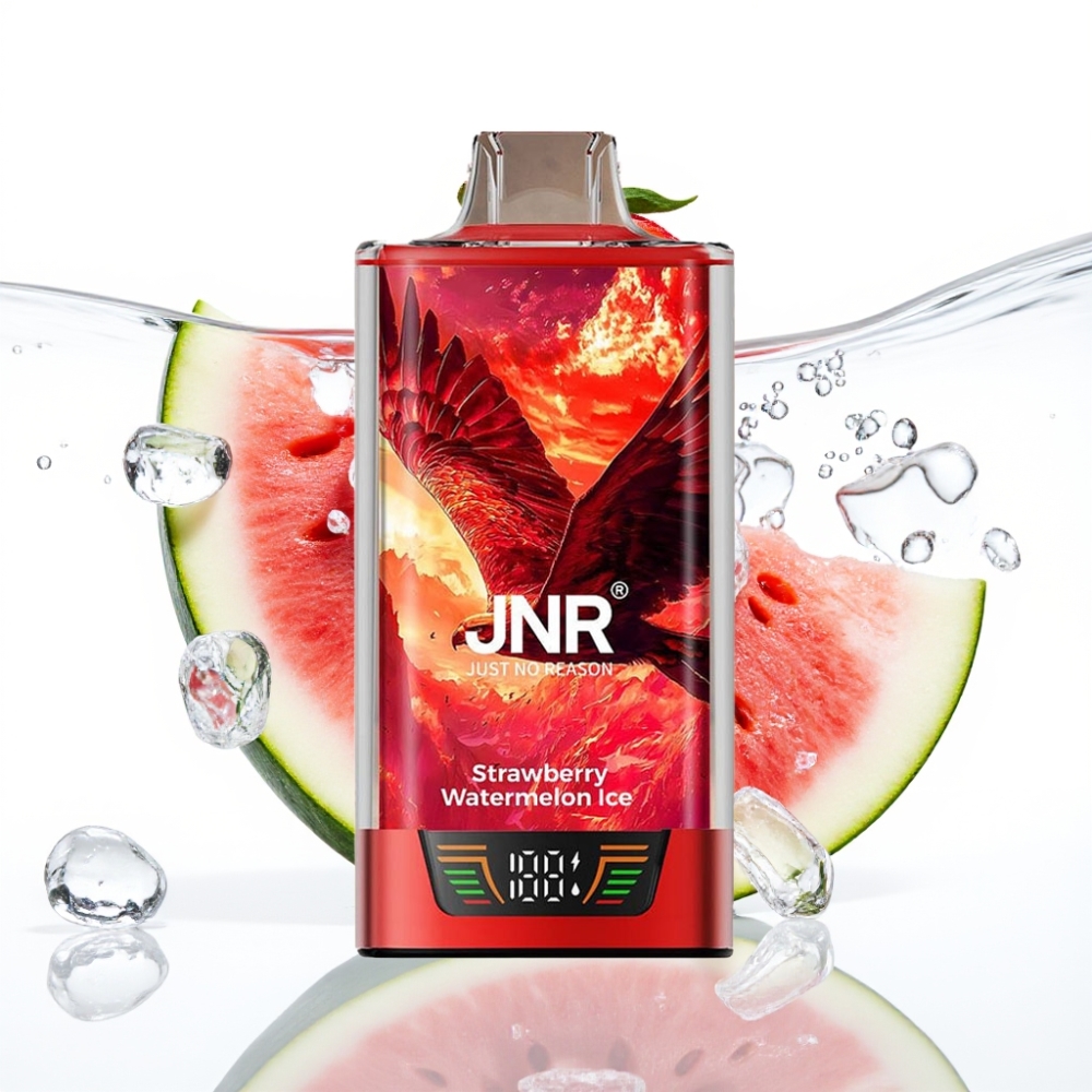 JNR Falcon Pro 28000 Ühekordne Veip – Maasikas-Arbuusi Jää (30ml, 950mAh, 28000 Tõmmet)