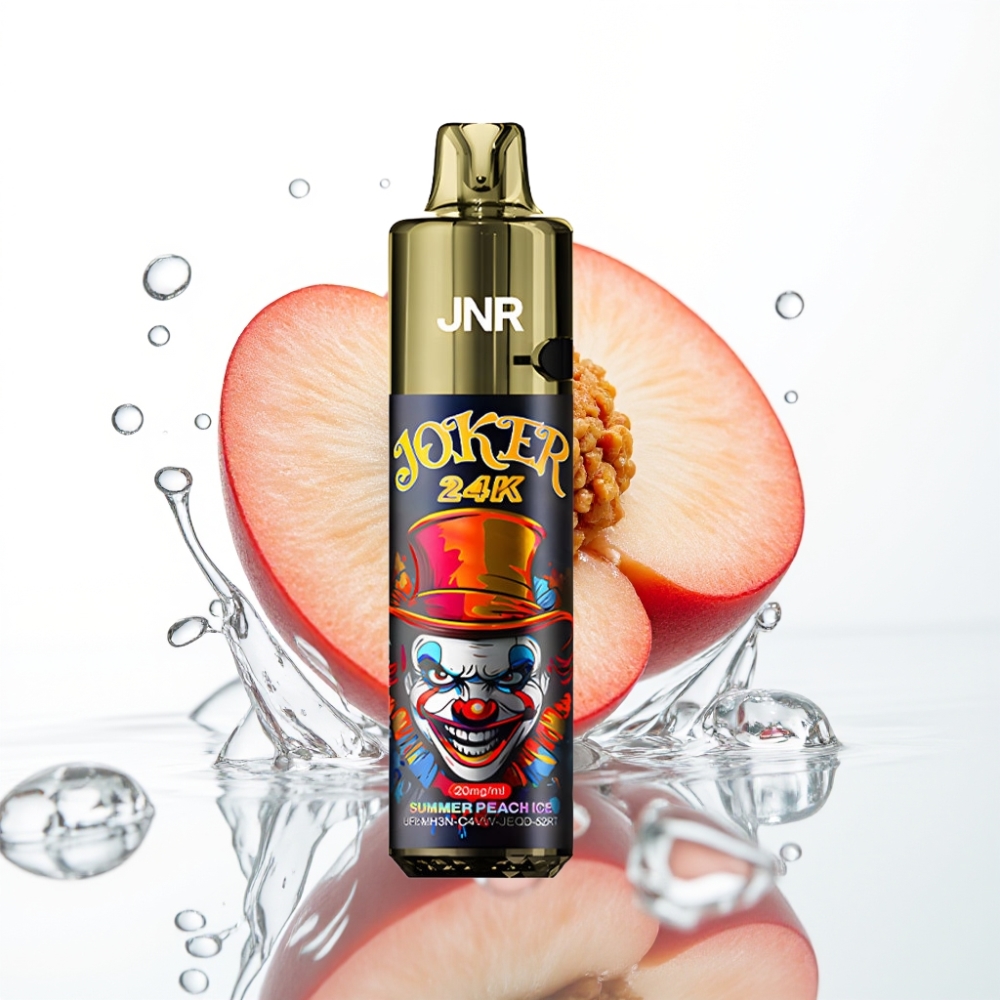 JNR Joker 24K Puffs Lahtisestav Vape Suvine Virsikujää 2% 10ml 800mAh