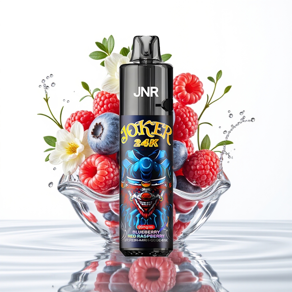 JNR Joker 24K Puffs Taastäidetav Aparaad (Mustikas-Punane Vaarikas) 800mAh