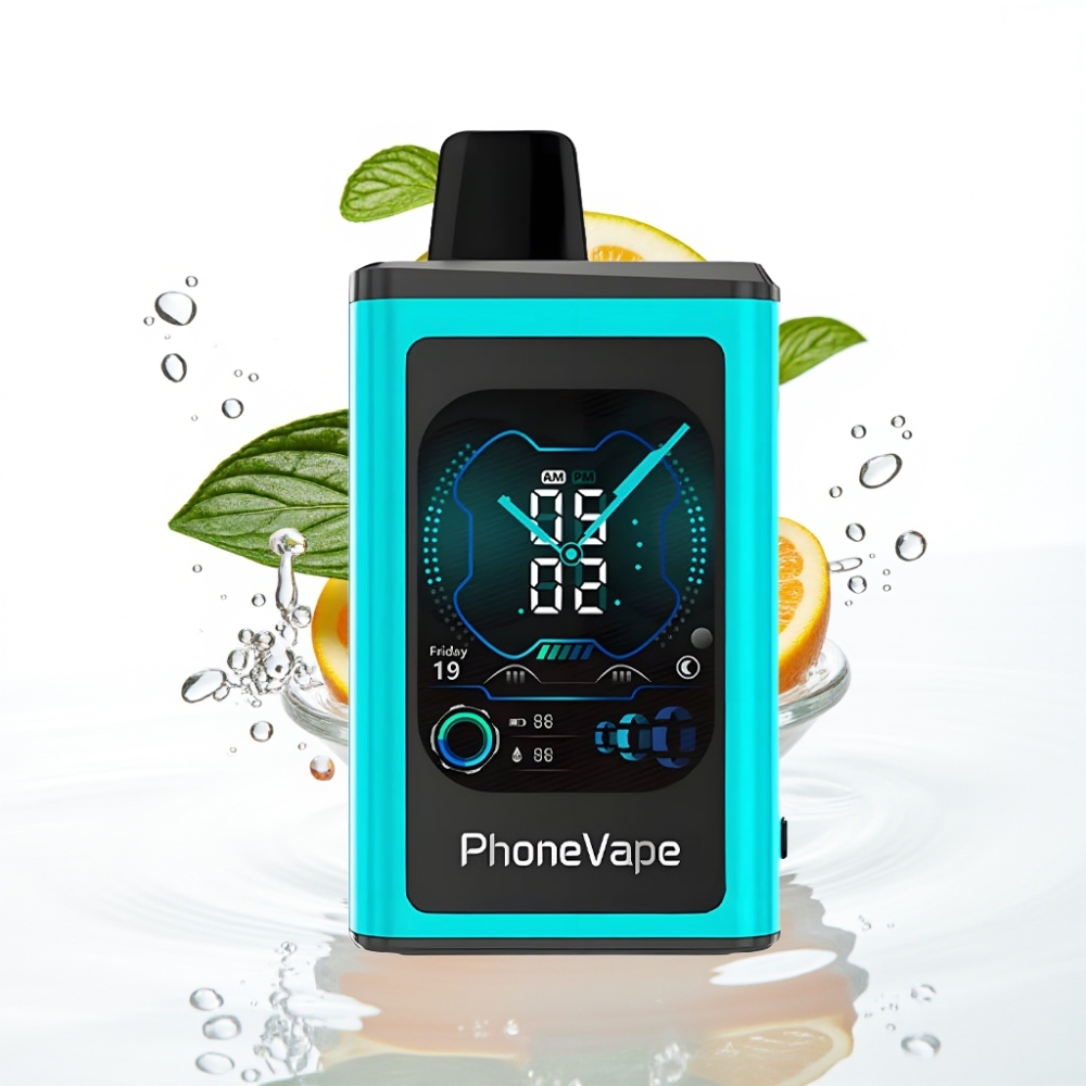 JNR PhoneVape 30000 mahutav ühekordne auruti Miami Münt, 850mAh, Type-C, tahvel