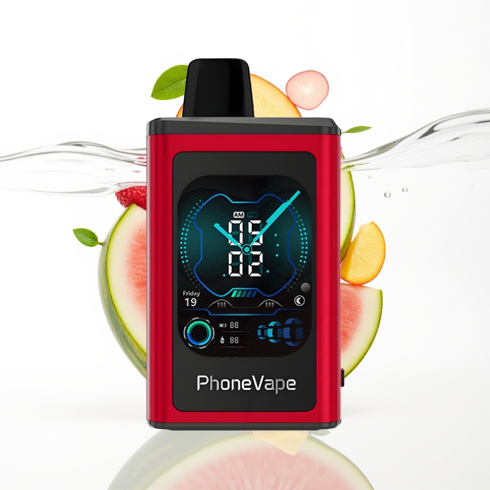 JNR PhoneVape 30000 sügavat tõmmet, laetav, virmalisrežiim, apiga juhitav, magus-piimal-melon