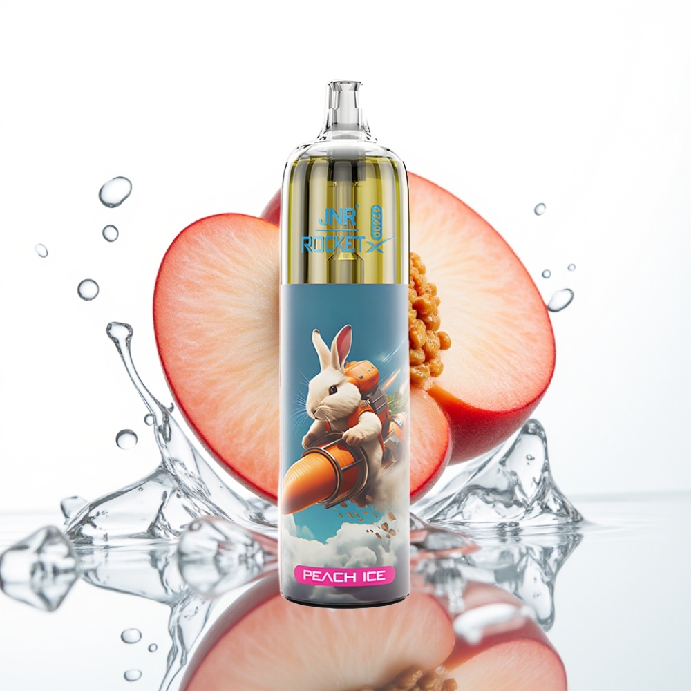 JNR Rocket-X 12400 Puhangid, 25ml Maitse: Virsikujää, Reguleeritav õhuvool, 850mAh