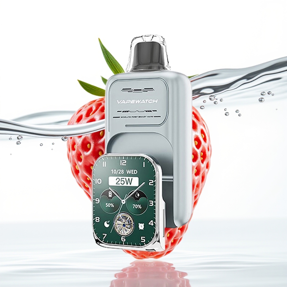 JNR VapeWatch 30000 Lööki, Maasikajää, 1000mAh, Tüüp-C