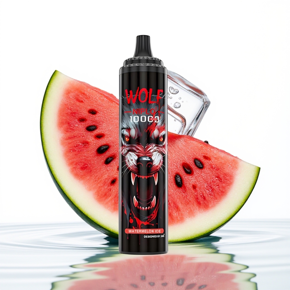 JNR Wolf Niplo 10000 Puffs 20ml Arbuusi-Jää 1.0 Ohm Mesh