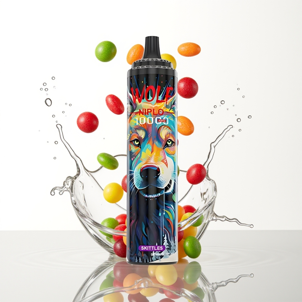 JNR Wolf Niplo 10000 Puffs 20ml Skittles (Maiustused) 650mAh Type-C