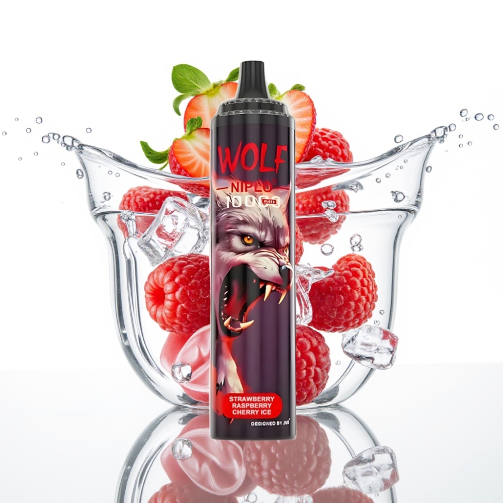 JNR Wolf Niplo 10000 Sutsud Maasikas Vaarik Kirss Jää Mesh 1.0Ω 20ml