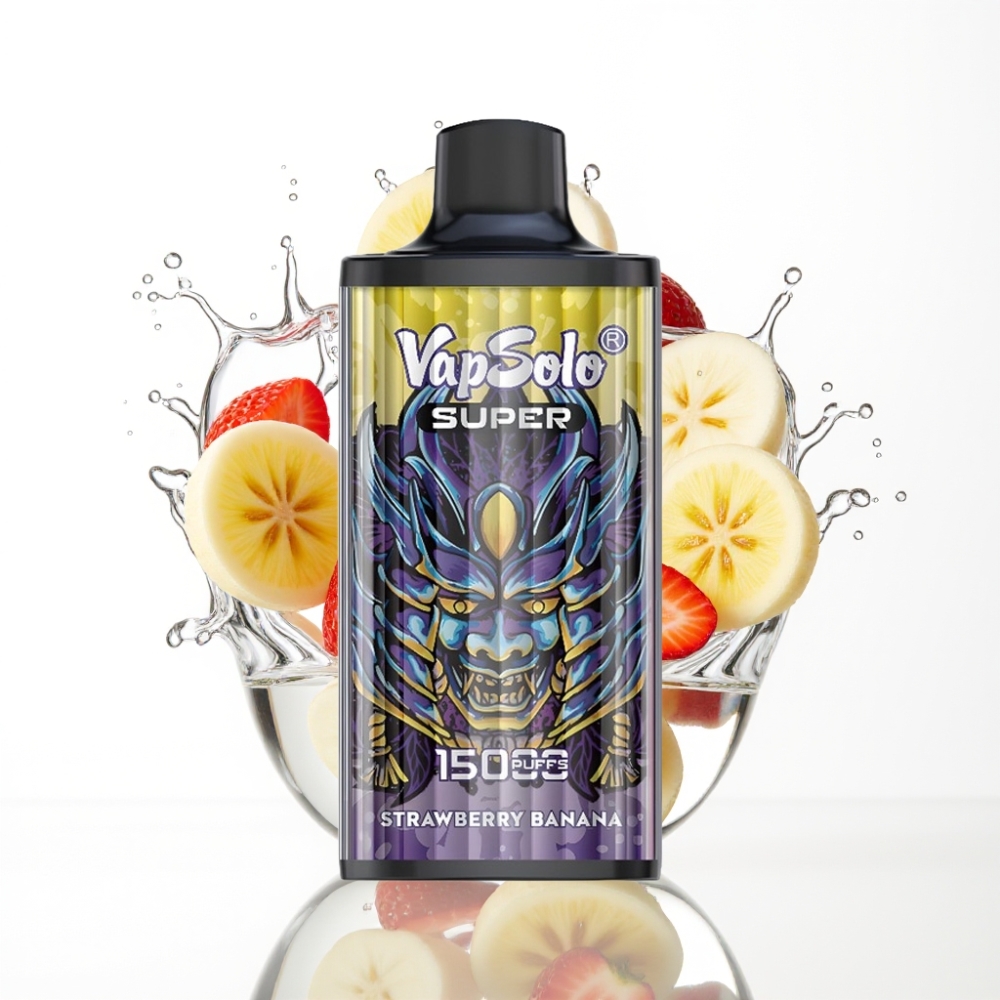 Vapsolo Super 15000 Mahutavus 40ml Maasik-Banaan