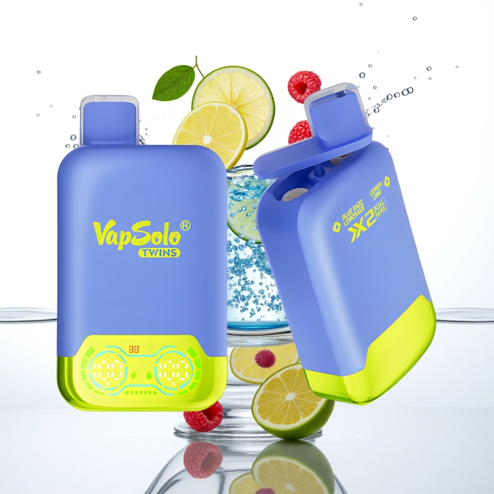 Vapsolo Twins 20000 Puffs Sinine Ramsi-Limonad & Sidrun-Laim