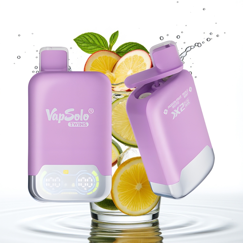 Vapsolo Twins 20000 Sõõmuga (Passioonivilja Mojito & Kolmikmündi)