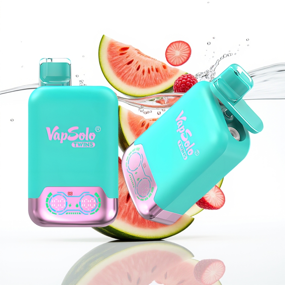 Vapsolo Twins 20000 Suts Kolmikmelon & Vaarikas-Arbuus 40ml 50mg